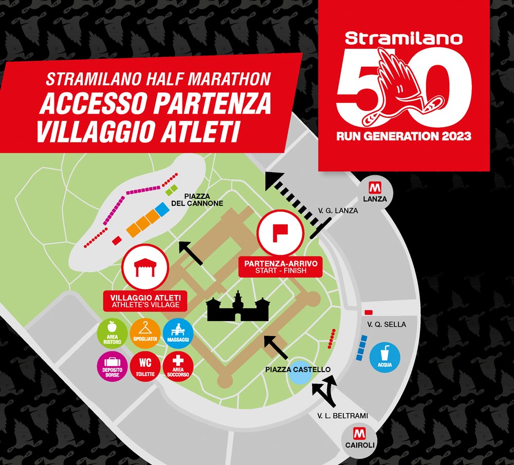 Stramilano 2023 Accesso Partenza Piazza Castello